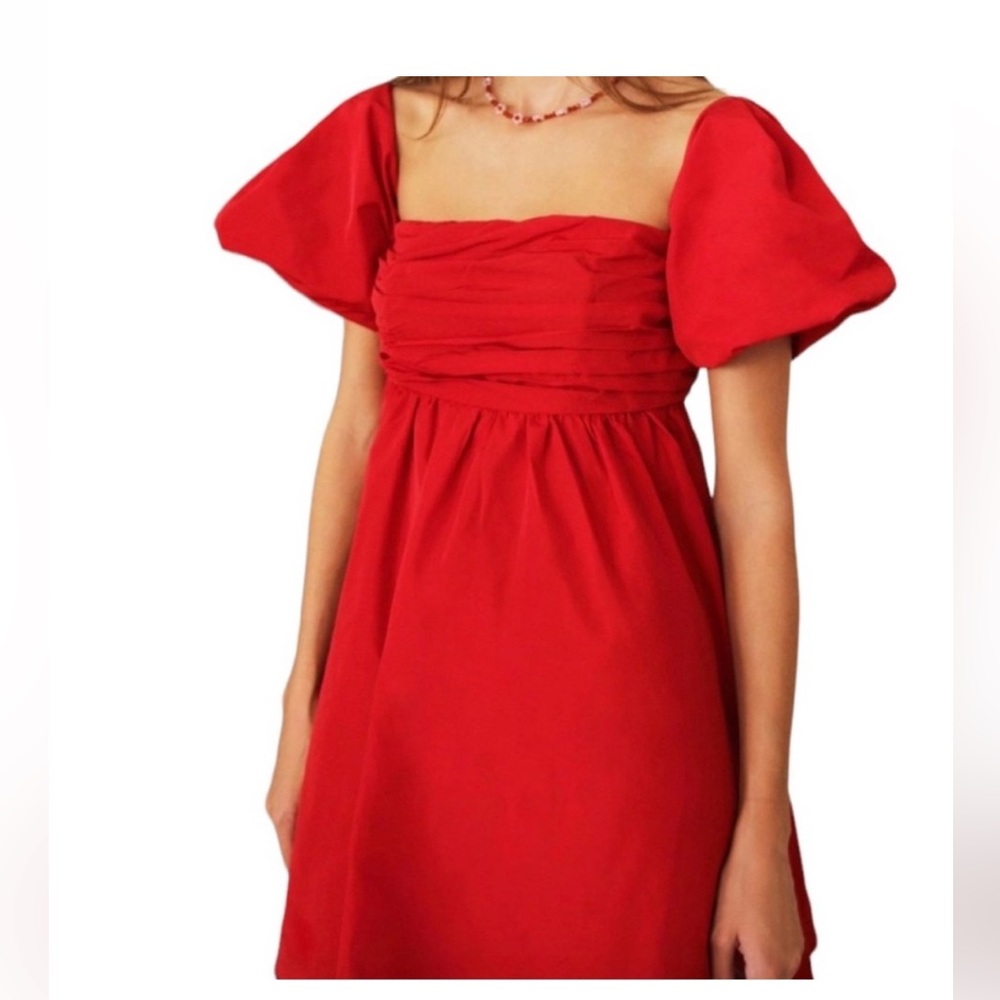 Free People Vibrant Red Dress